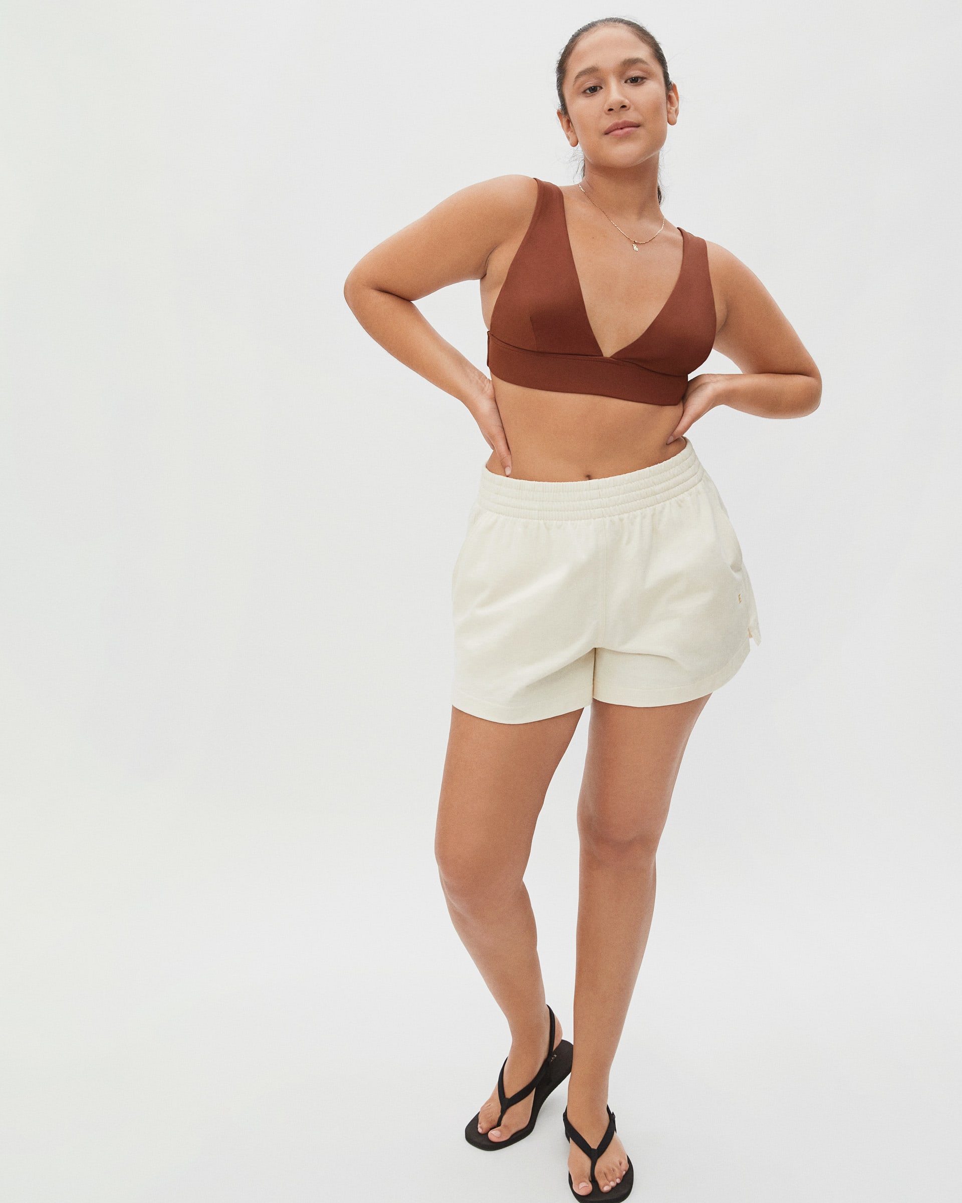 The Triangle Bikini Top Rosewood Everlane