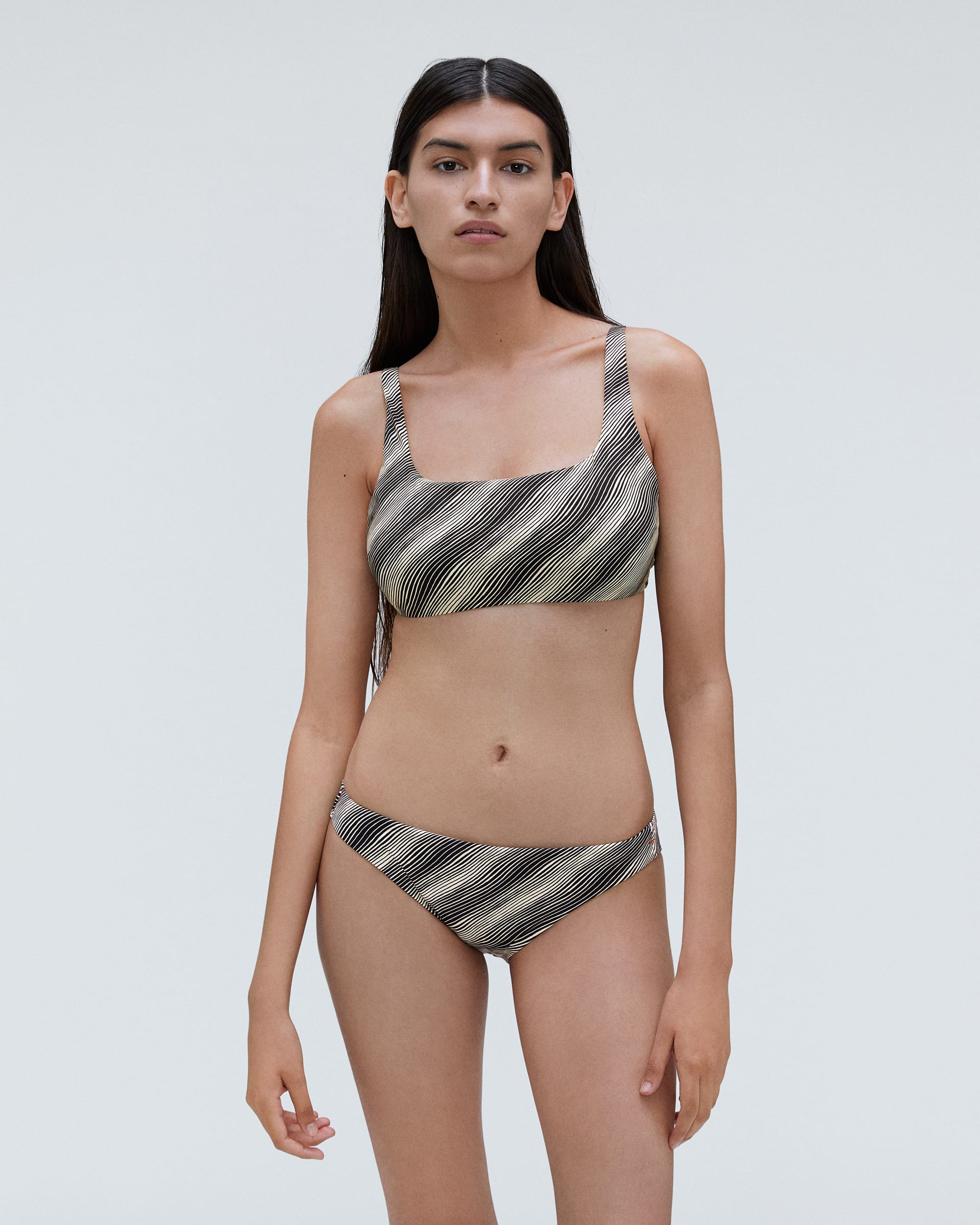 The Bikini Bottom Black Canvas Everlane