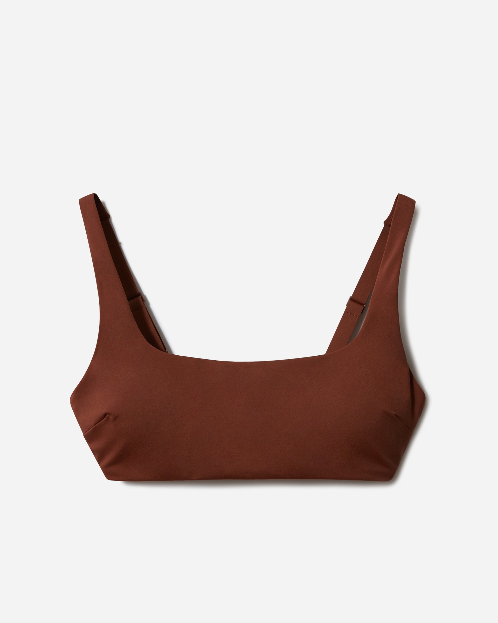 The Square Neck Bikini Top Rosewood Everlane