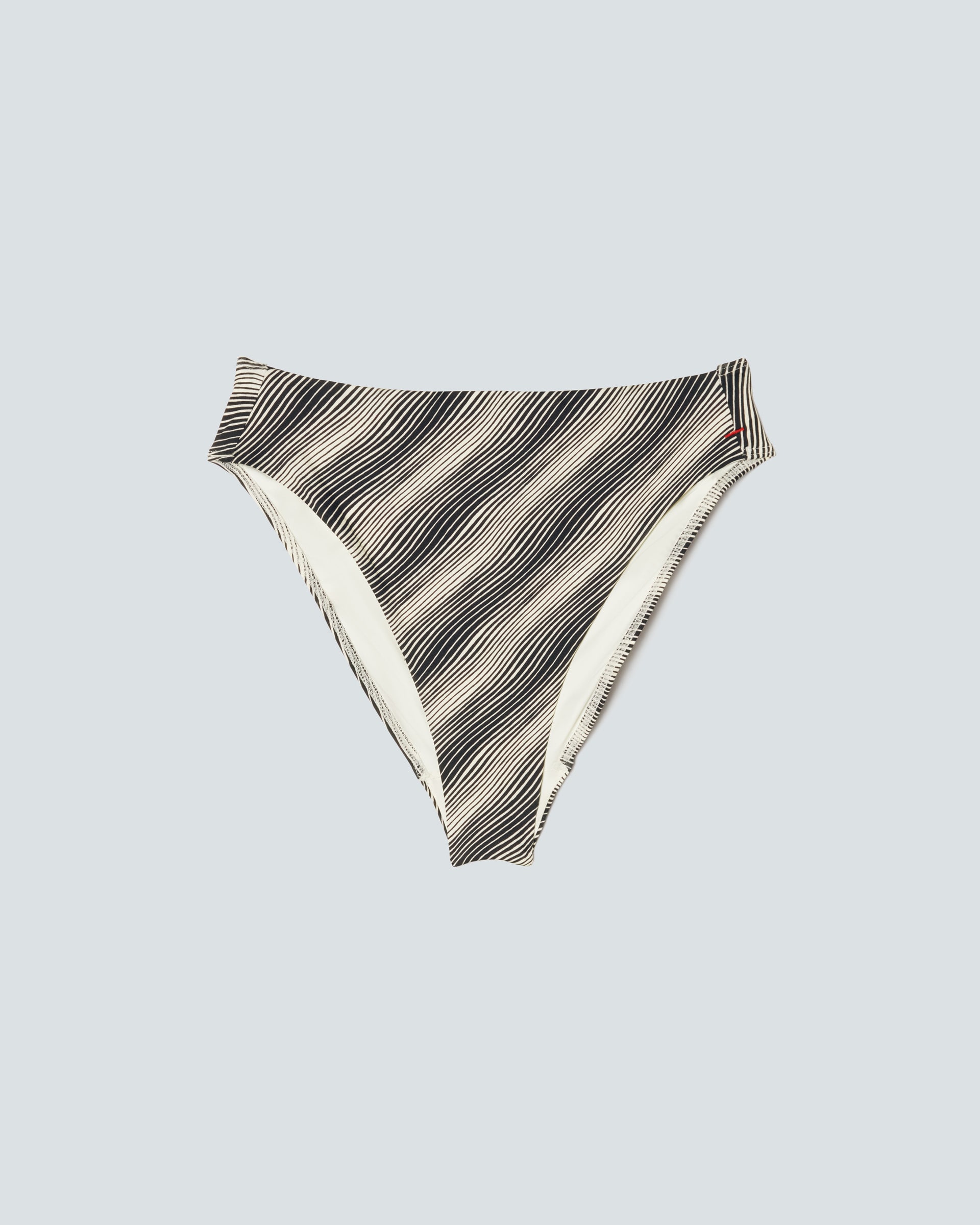 The High Rise Cheeky Bikini Bottom Black Canvas Everlane