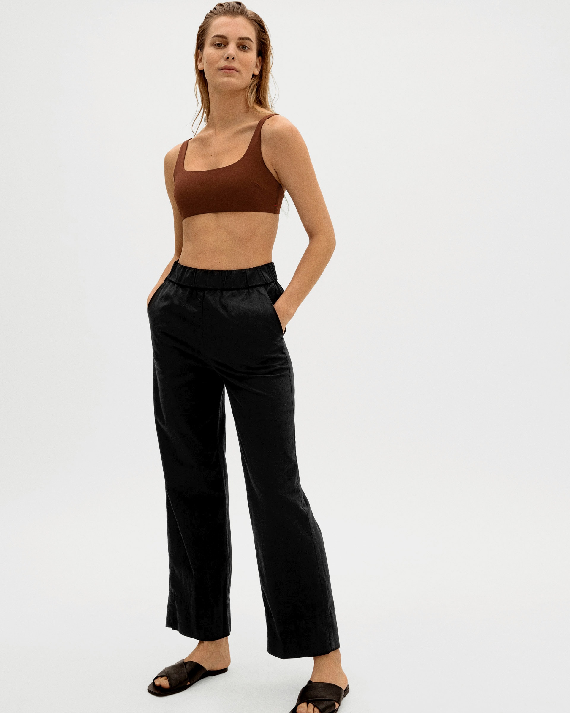 The Square Neck Bikini Top Rosewood Everlane