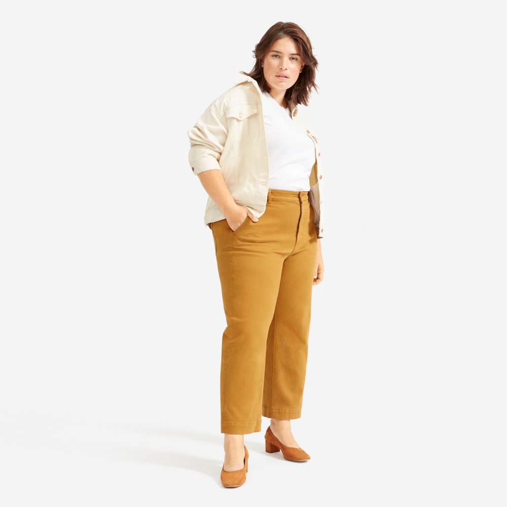 Straight leg cropped pants clearance