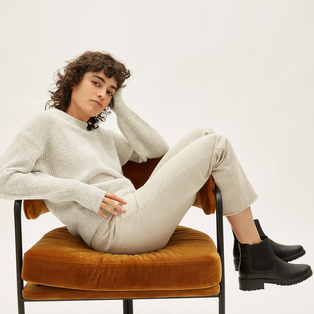everlane oversized alpaca crew