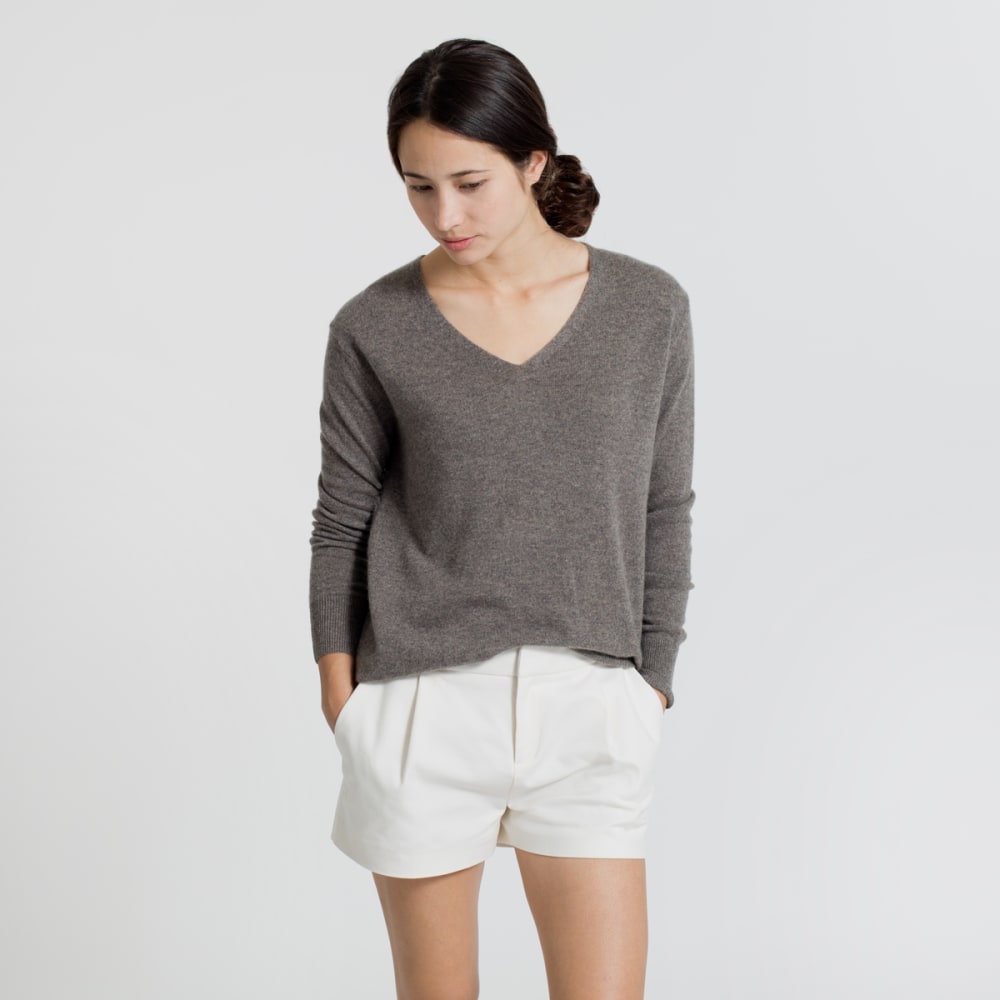 The Slouchy Cashmere V Neck Everlane