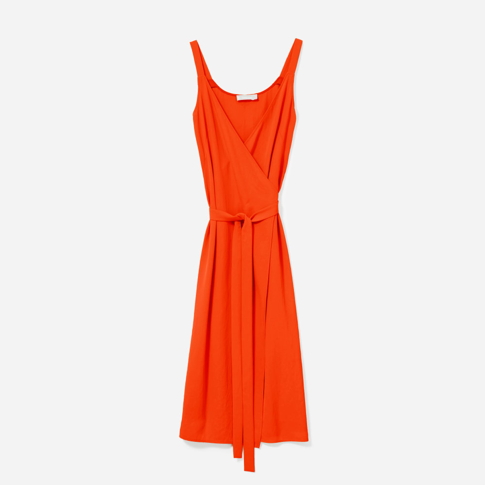 The Japanese Goweave Tank Wrap Dress Everlane