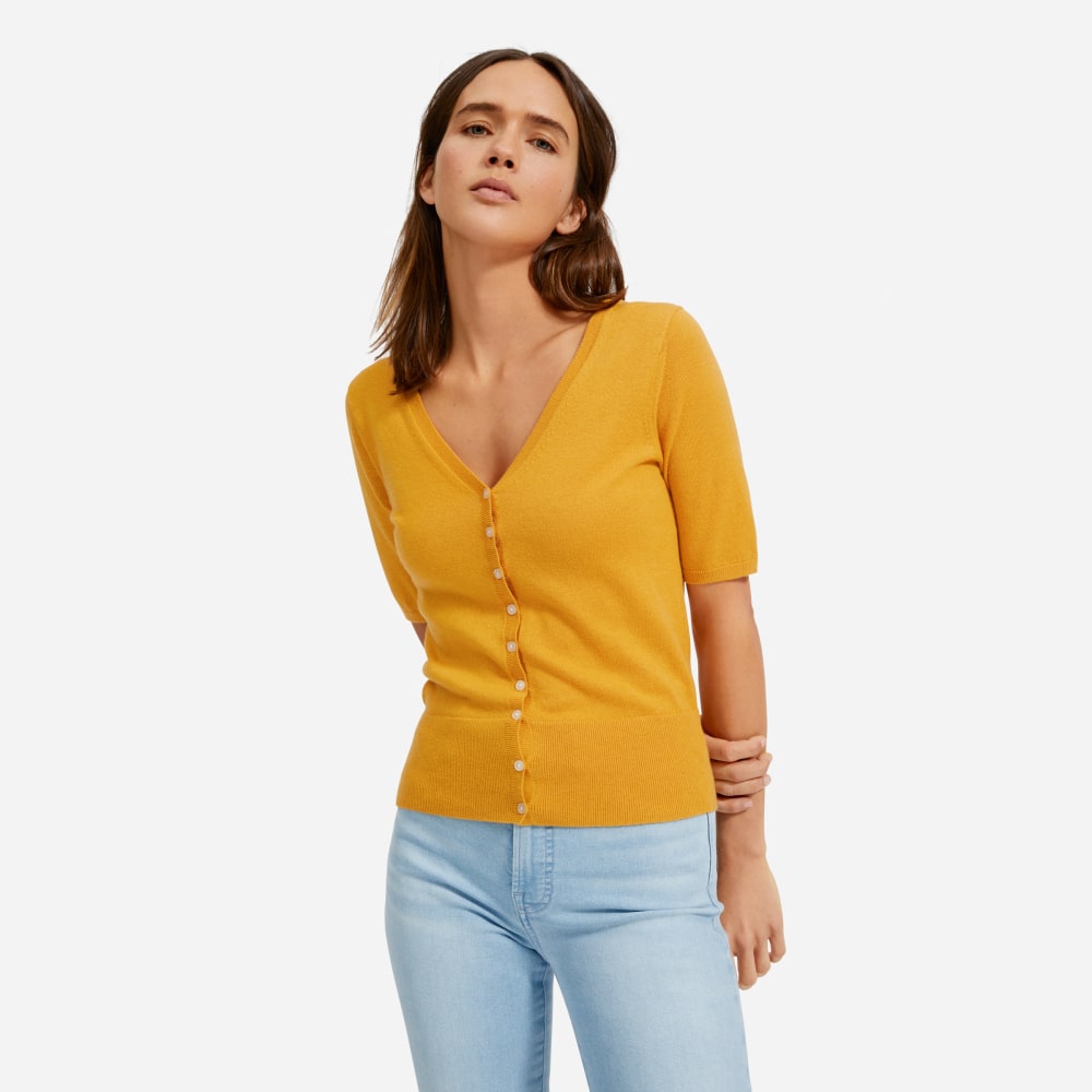 short cotton cardigan