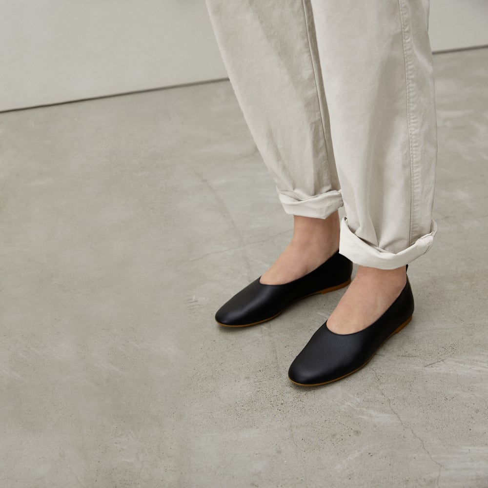 glove ballet flats