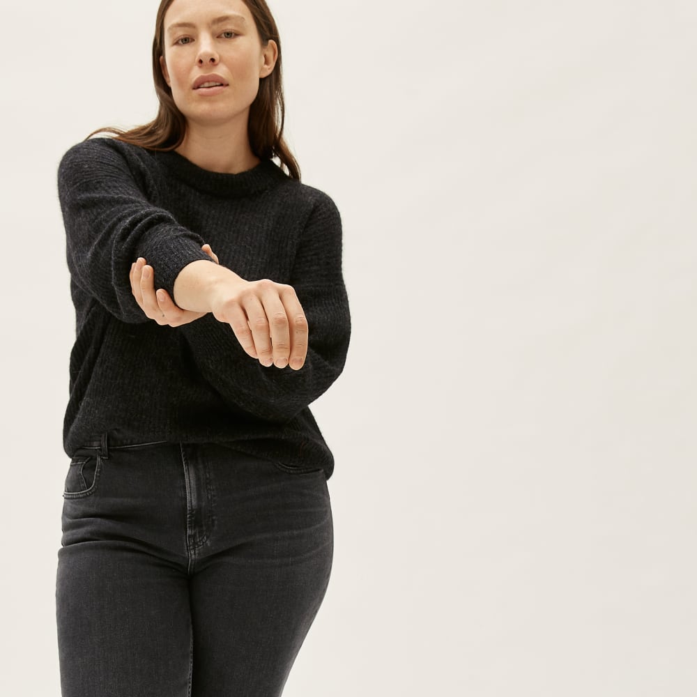 everlane oversized alpaca crew