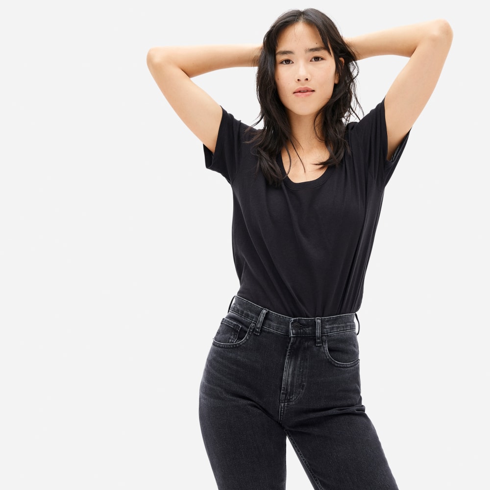 The Air Scoop Neck Tee Everlane