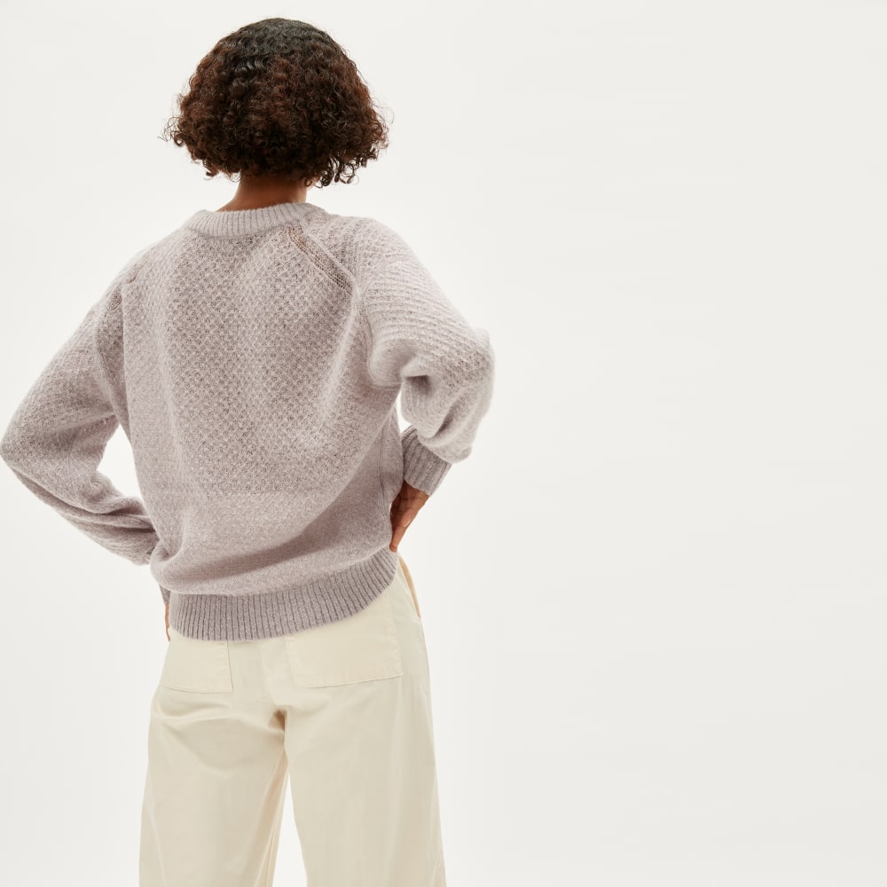 everlane oversized alpaca crew