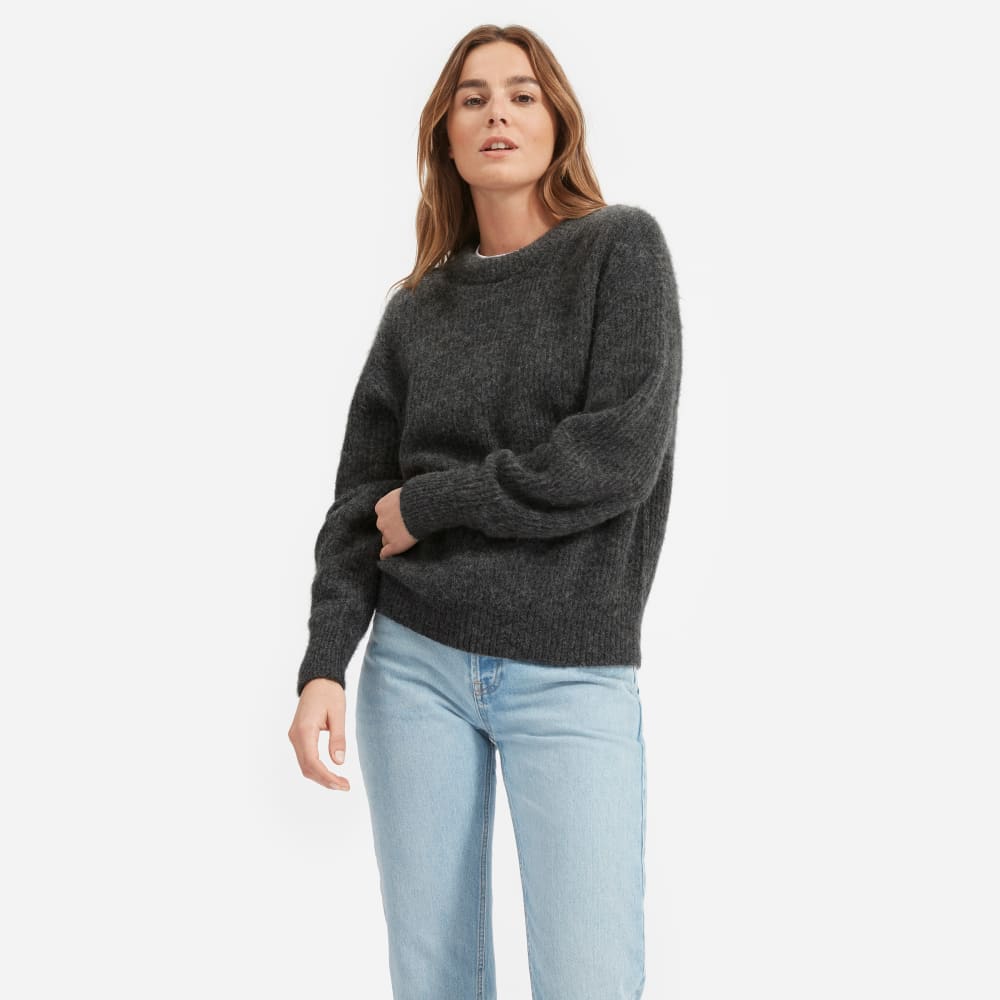 everlane oversized alpaca crew