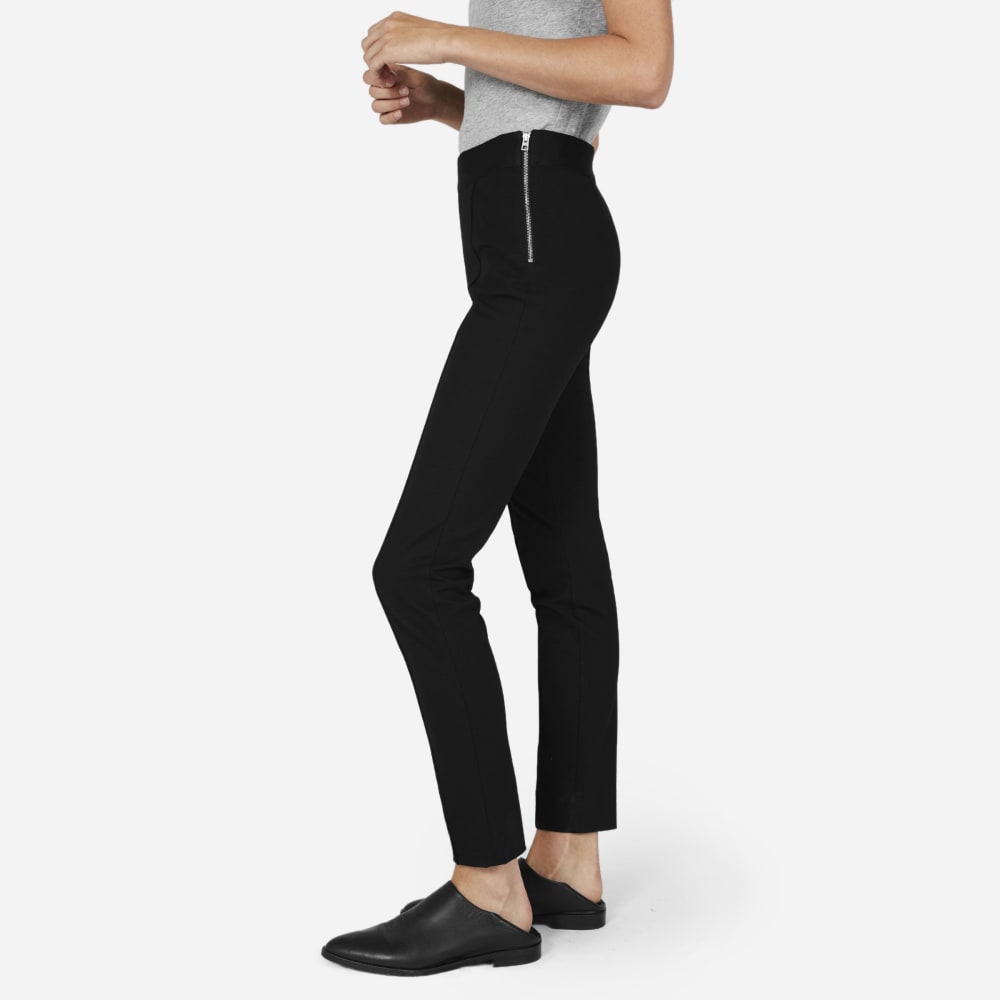 side zip ponte pants