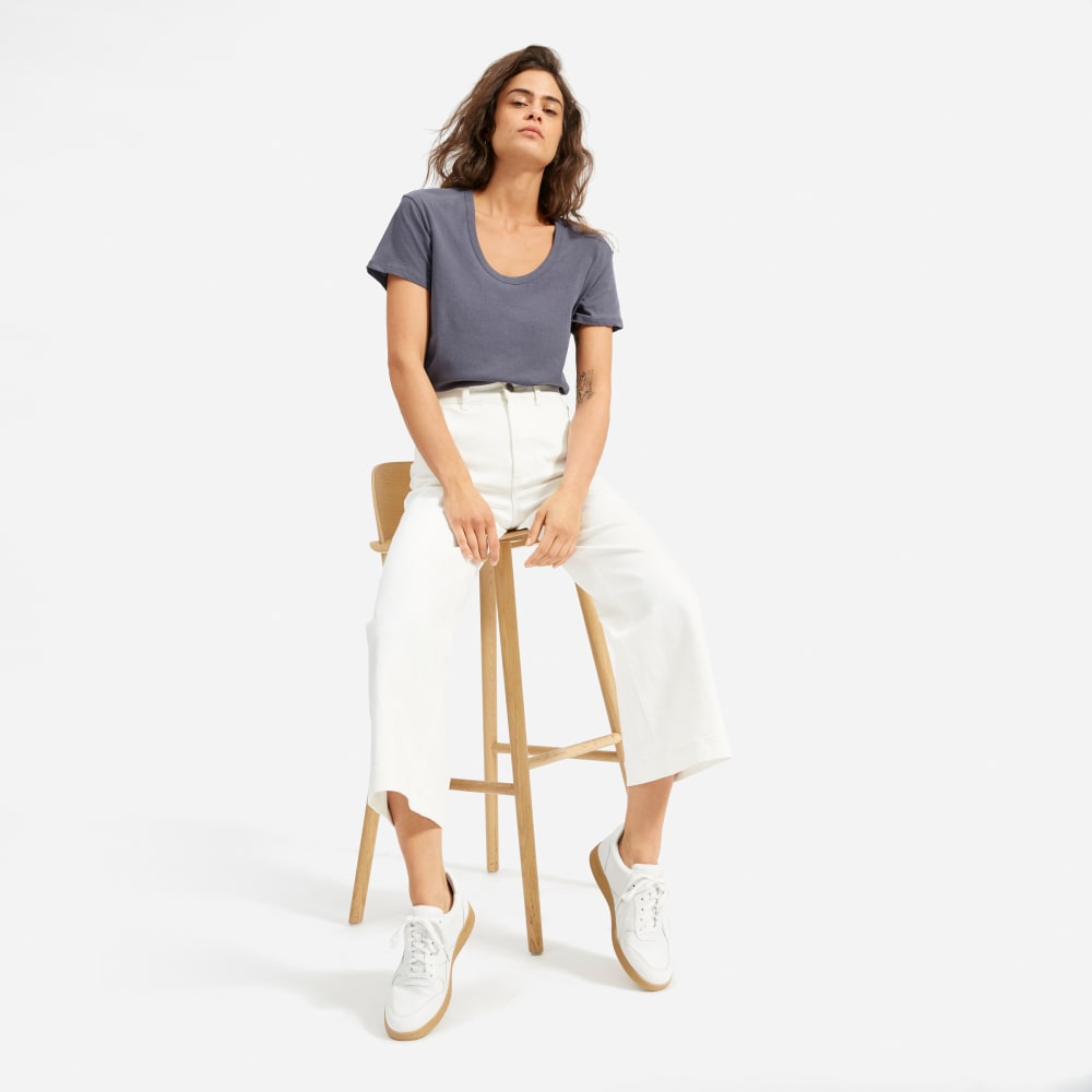 The Air Scoop Neck Tee Everlane