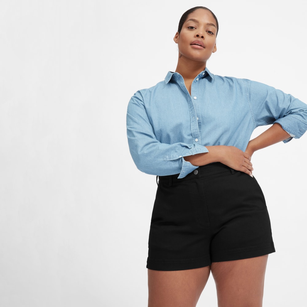 twill shorts high waist