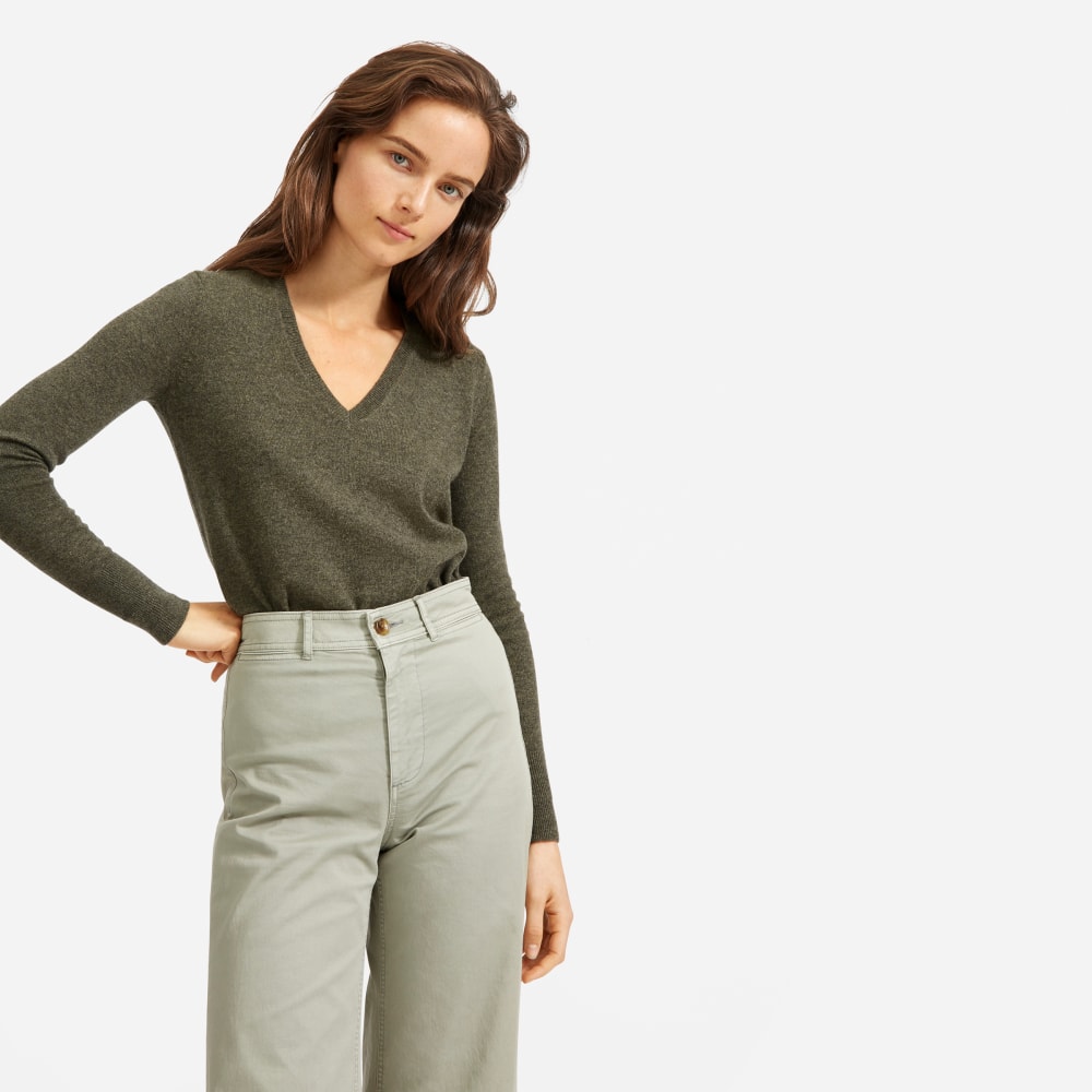 cashmere v neck sweater