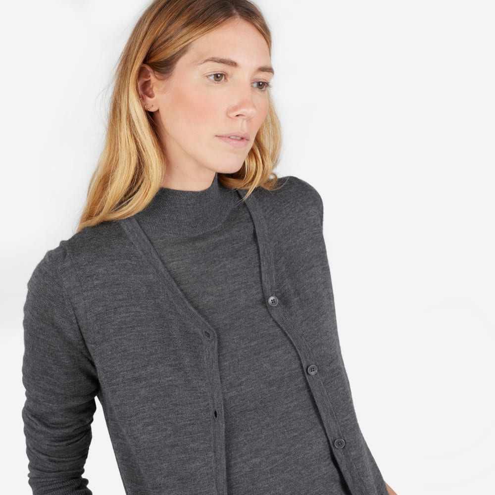everlane twisted merino cardigan