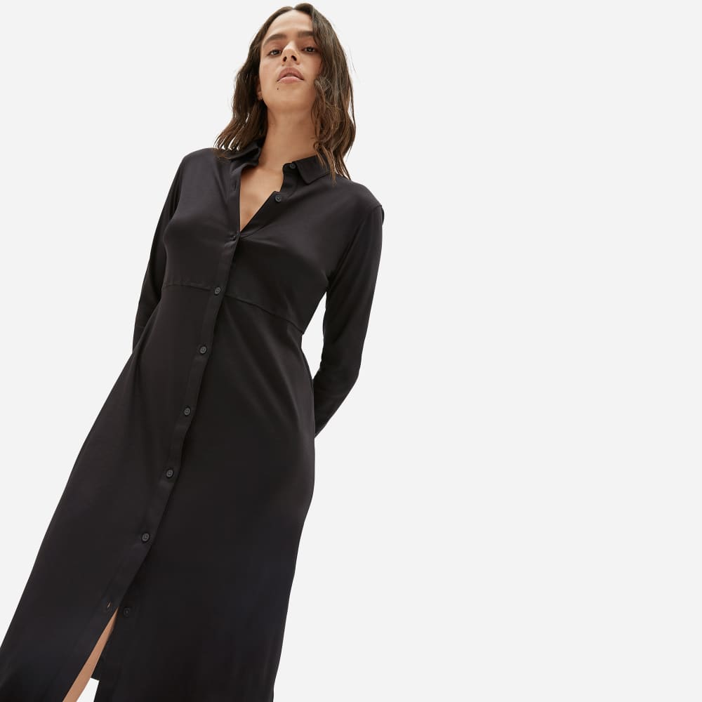 Black cotton tshirt dress clearance