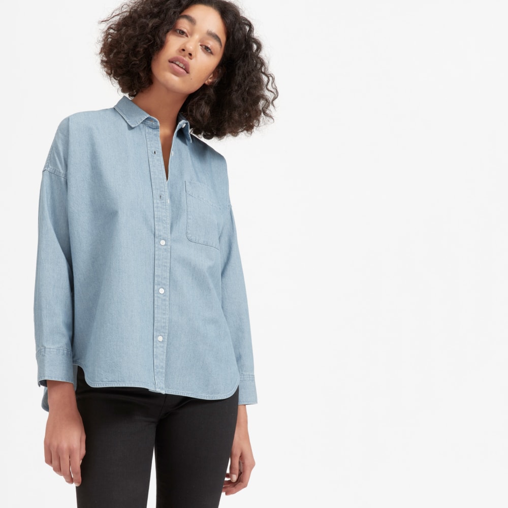 everlane denim shirt