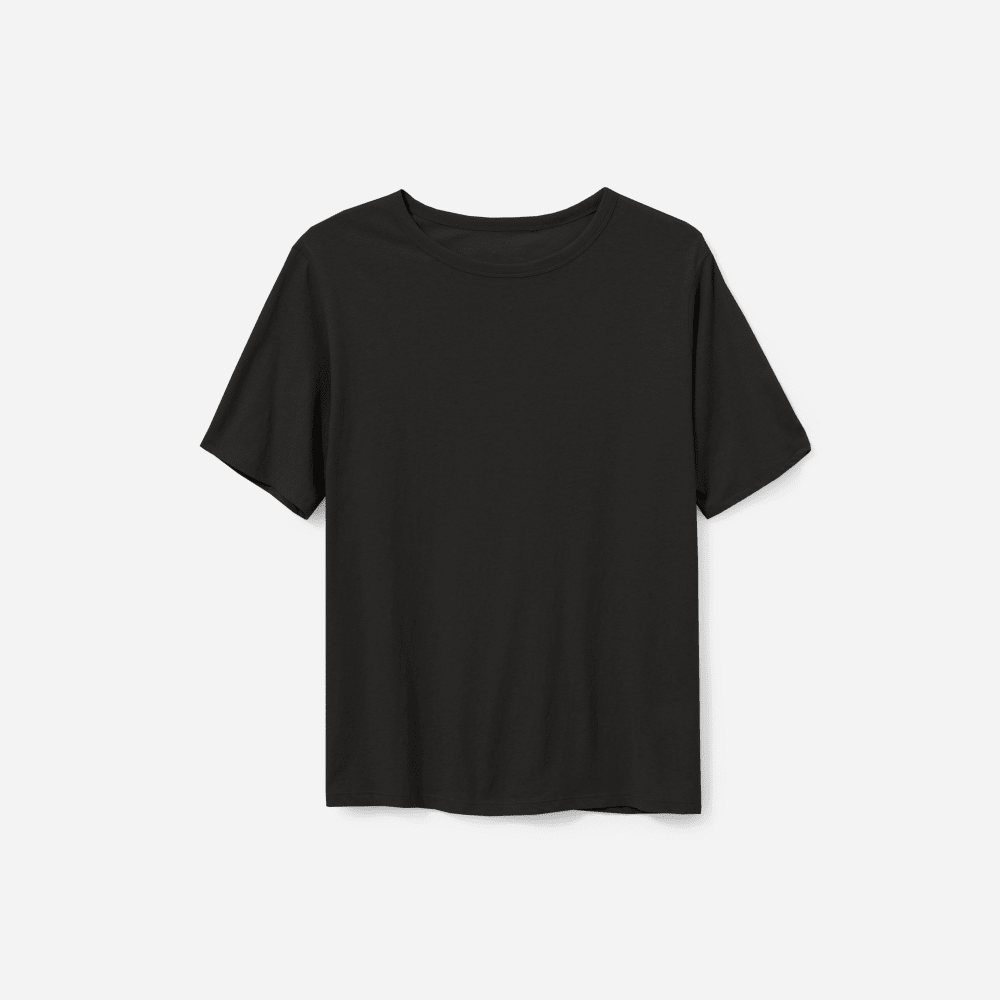 Oversized black tee clearance