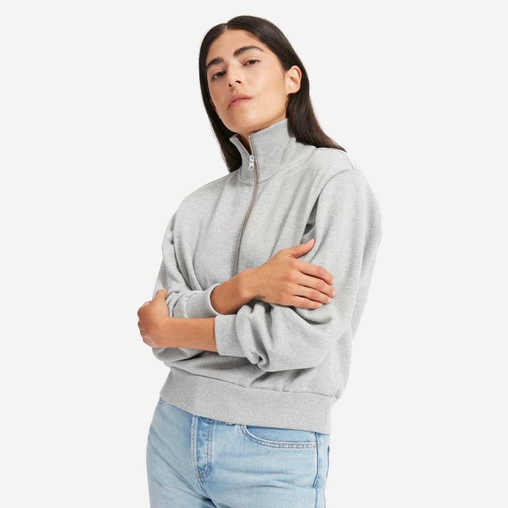oversized half zip fleece