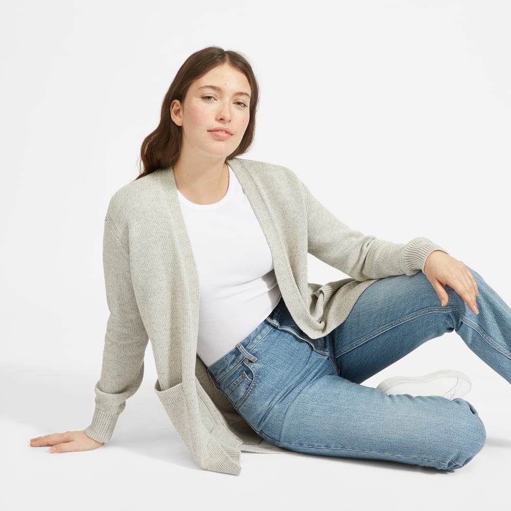 cotton wrap sweater
