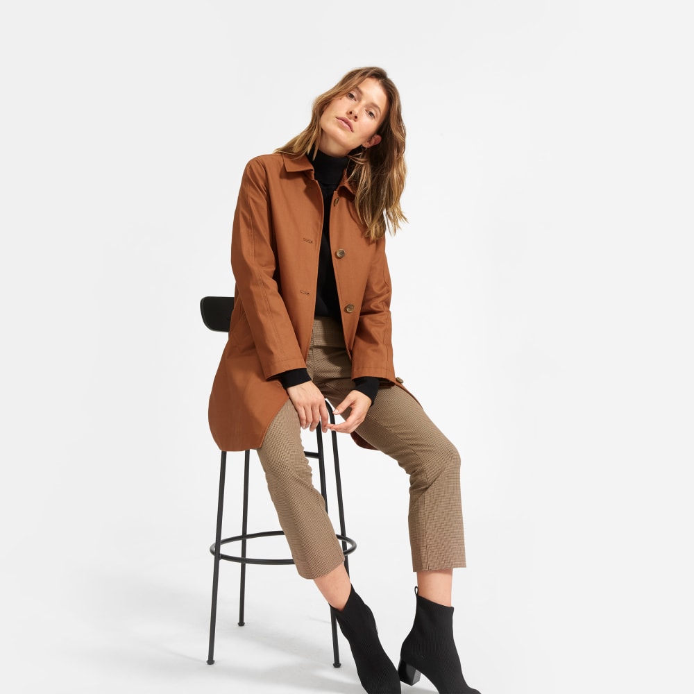 everlane mac coat olive