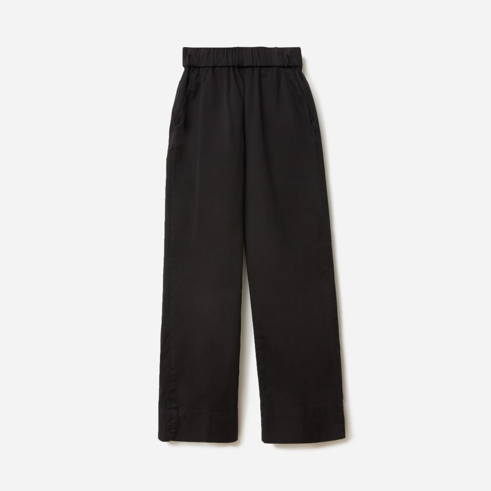 black straight leg chinos