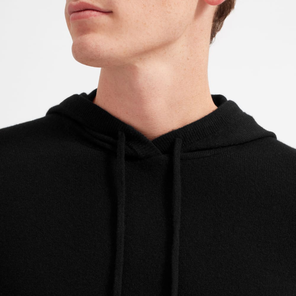 cashmere black hoodie