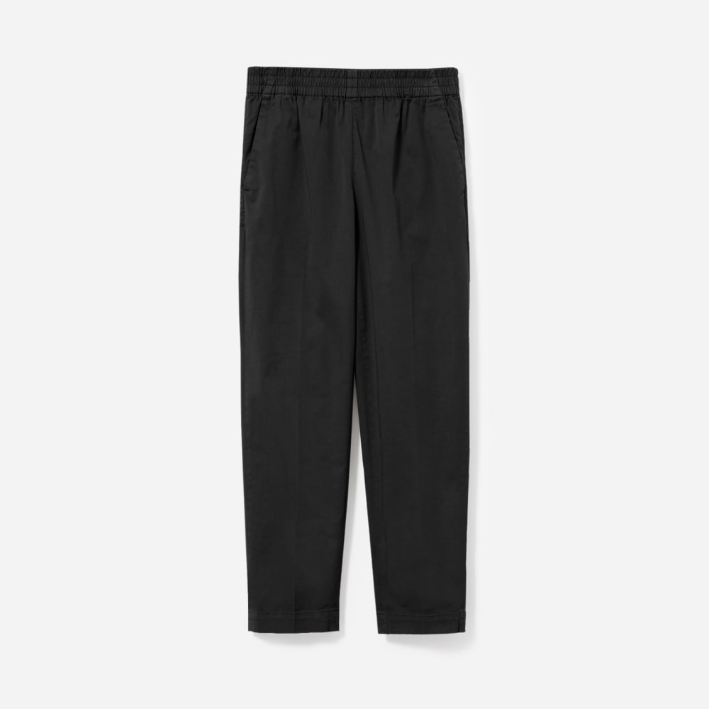 ladies black chino trousers