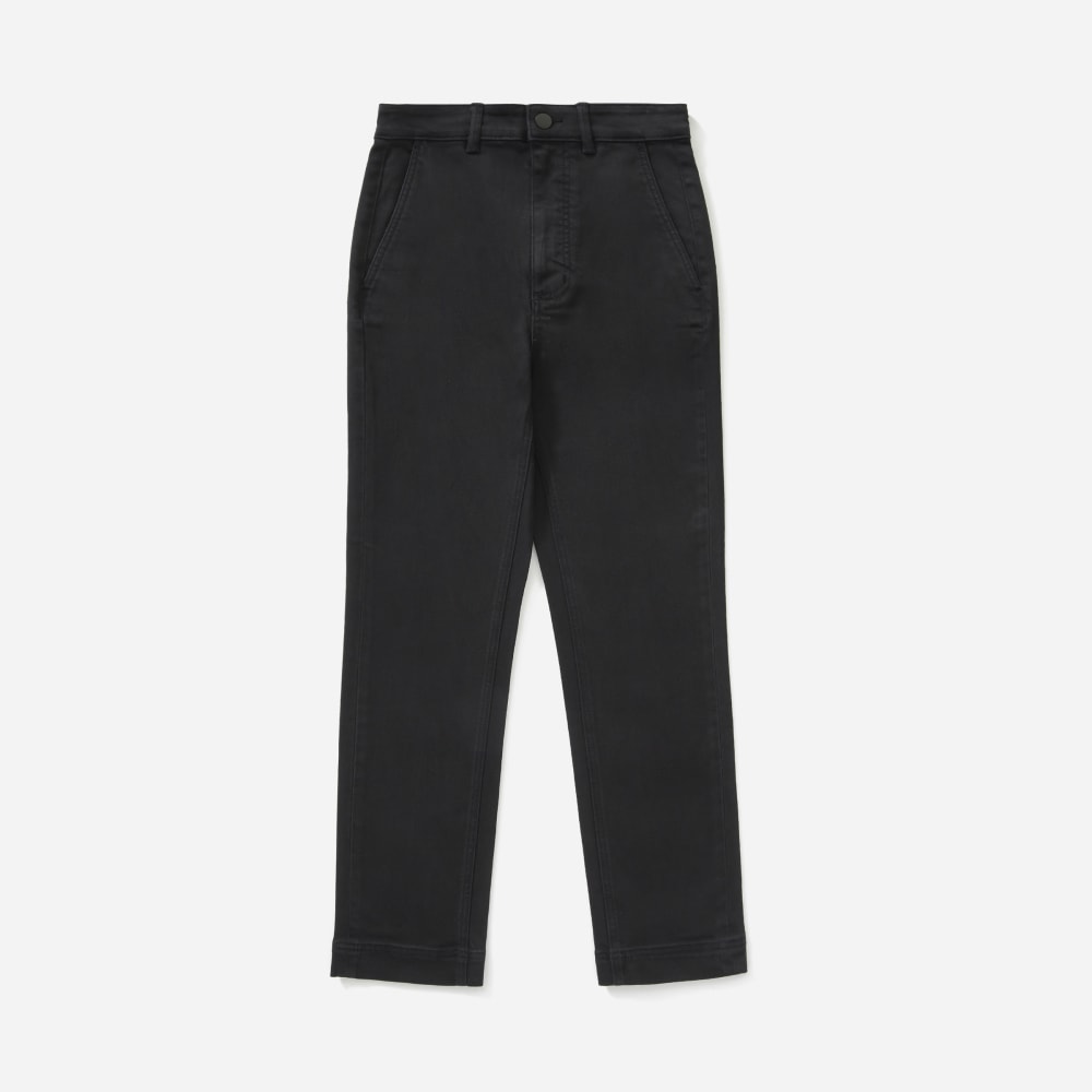 cropped skinny black trousers
