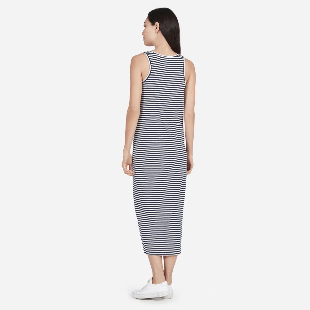white cotton tank dress