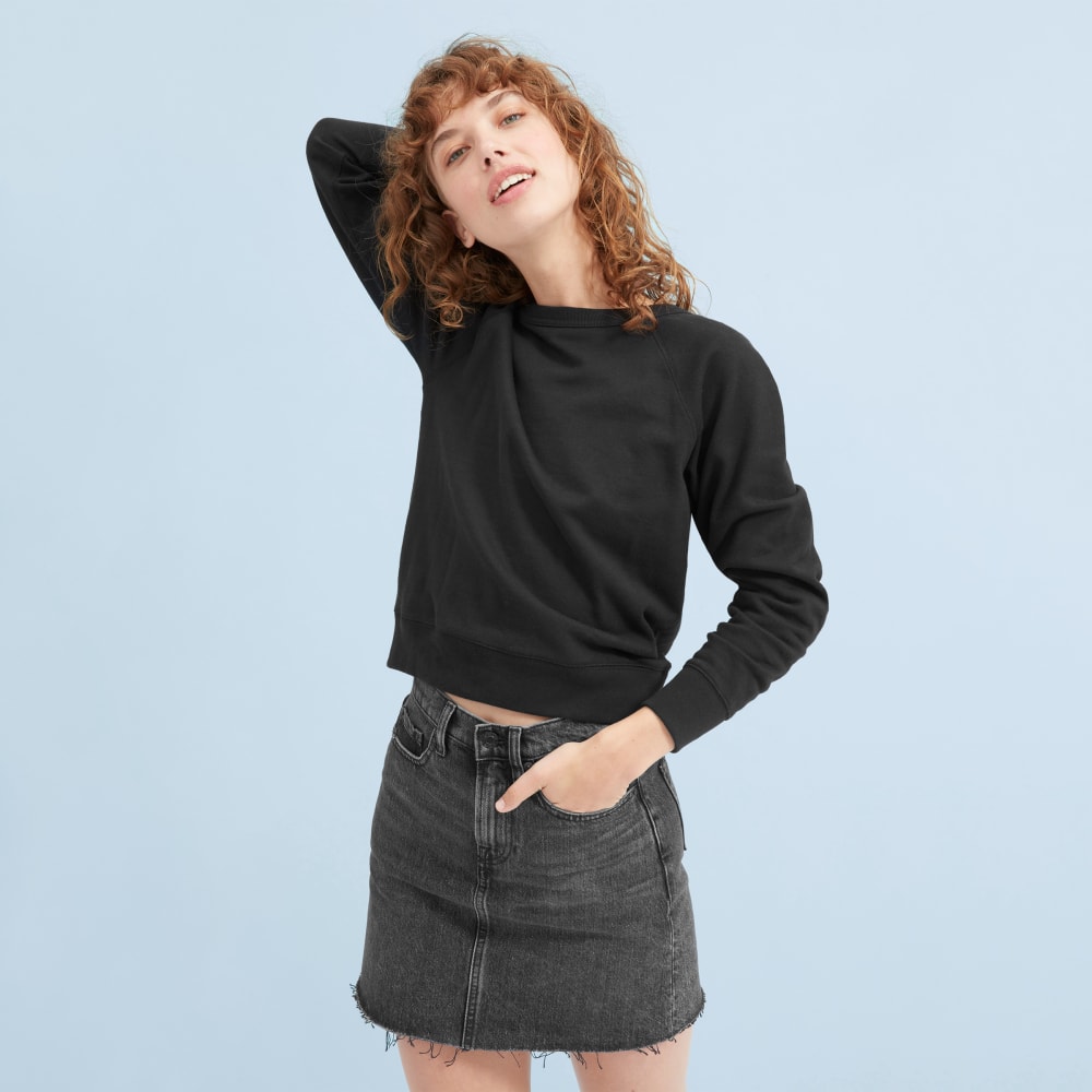 everlane denim skirt