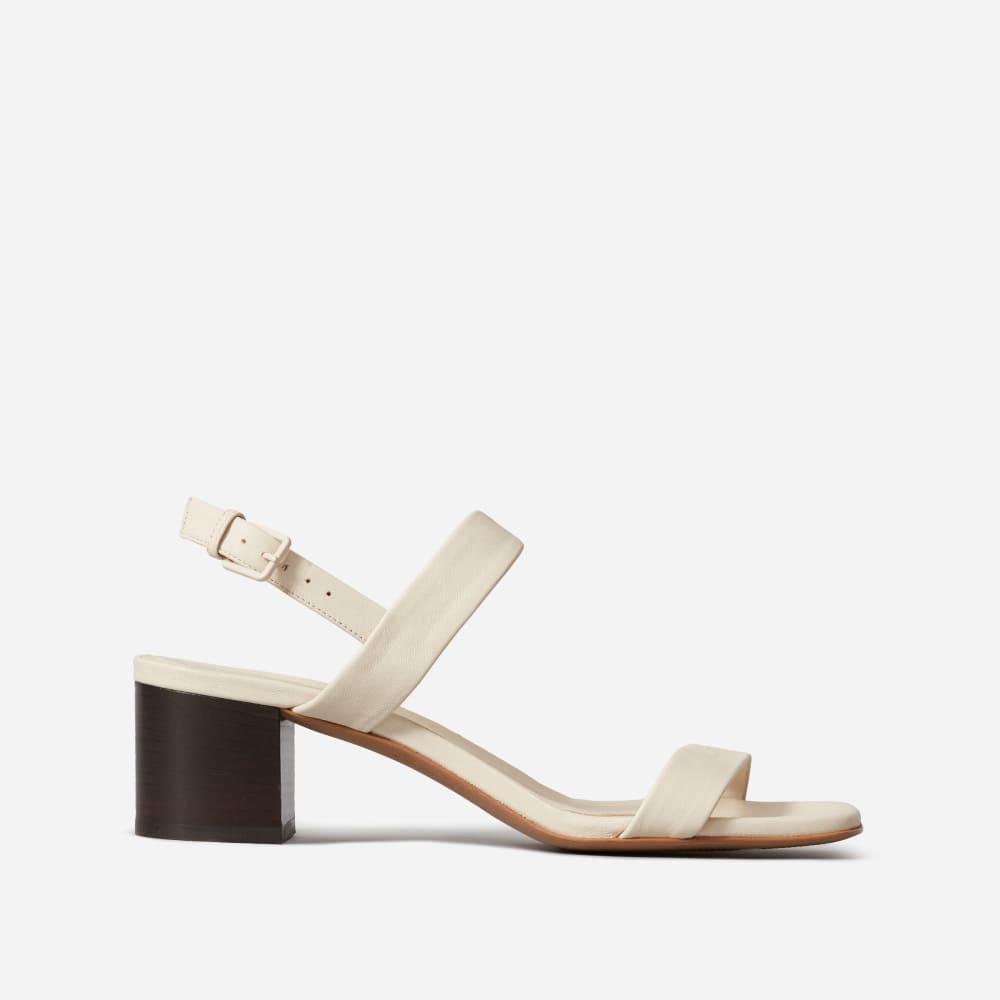 double strap block heel sandals