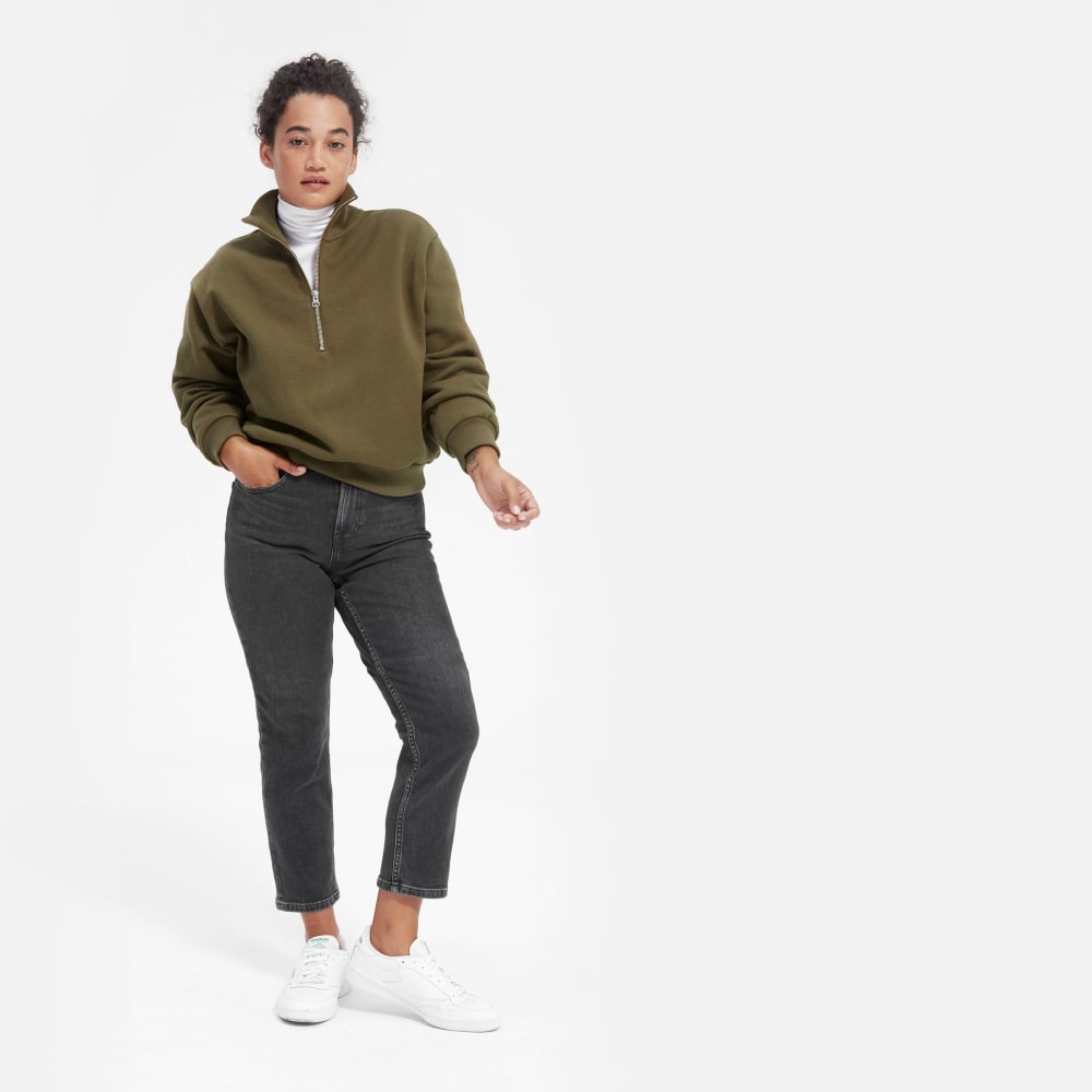 oversized half zip pullover