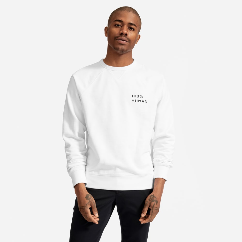 everlane 100 human sweatshirt