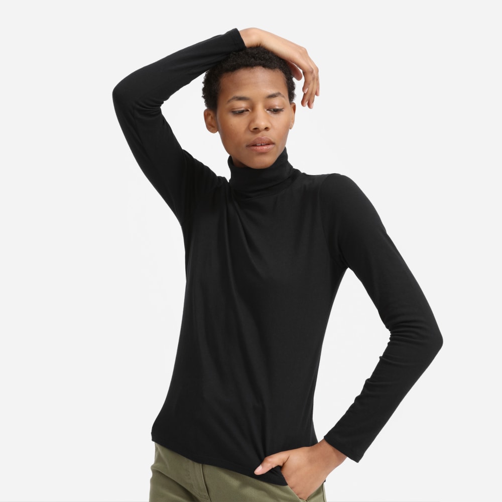 cotton turtleneck shirt