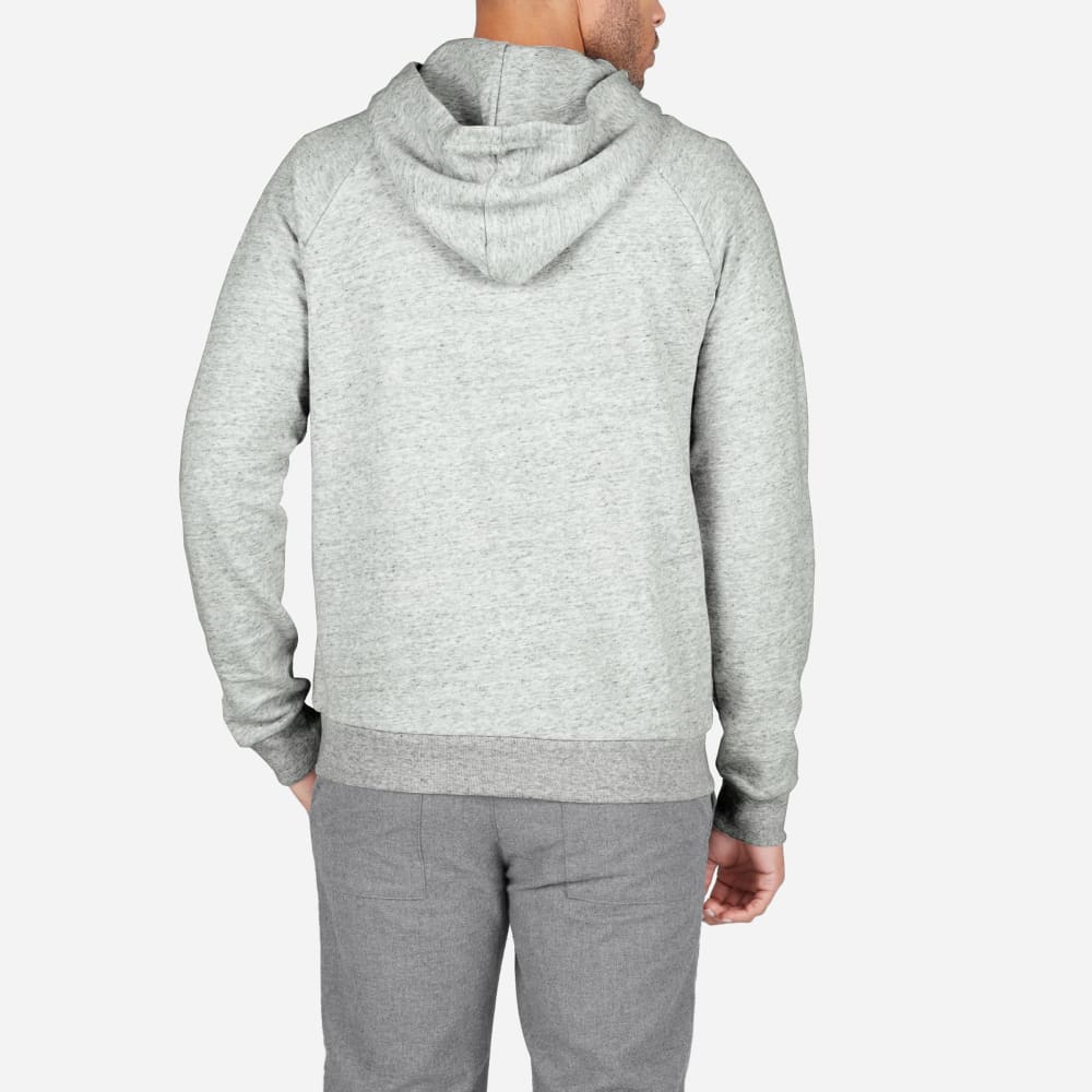 grey pullover sweatshirt