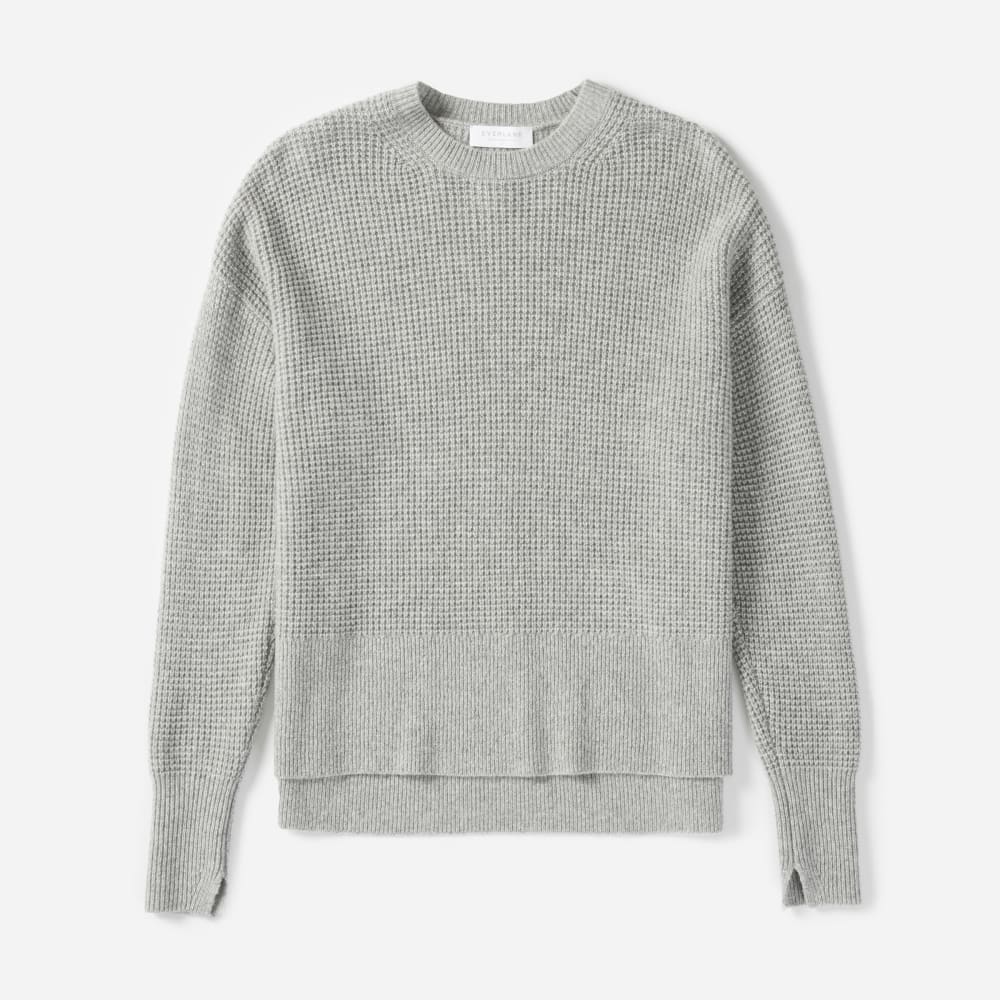 grey waffle cardigan