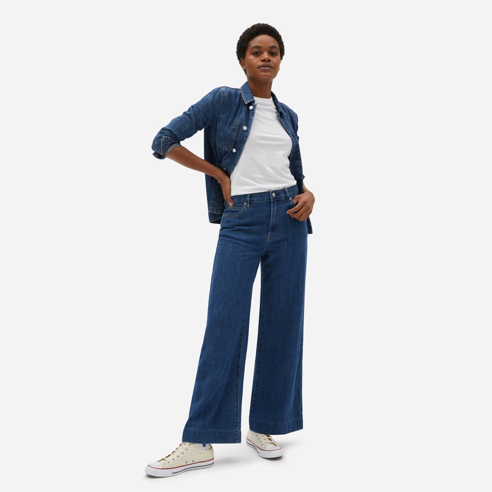 everlane wide leg denim