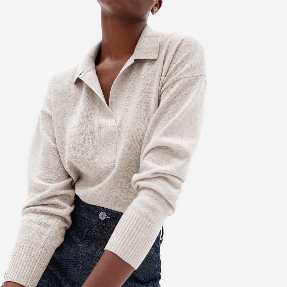 everlane cashmere polo