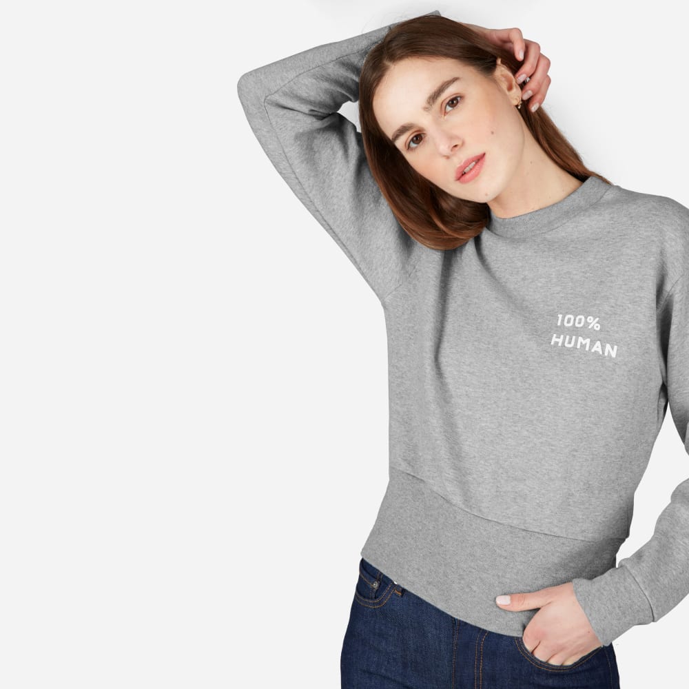 everlane 100 human sweatshirt