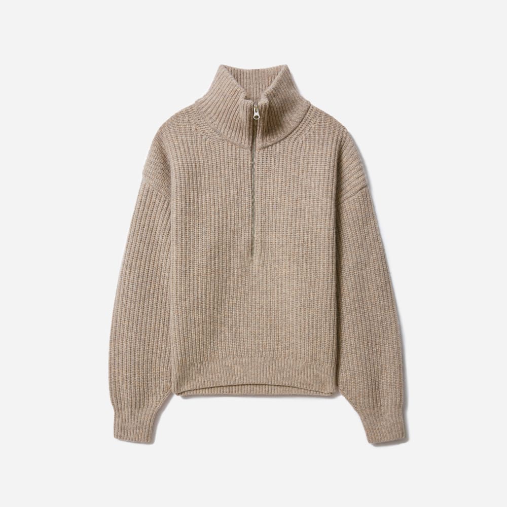 merino half zip sweater