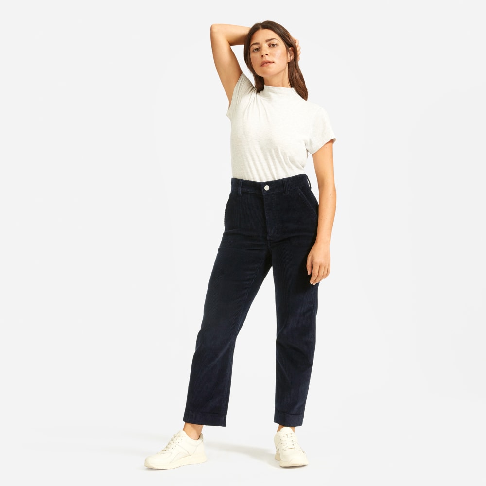 corduroy straight leg jeans