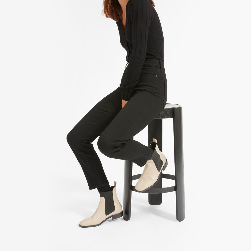 Everlane square toe chelsea boot review clearance