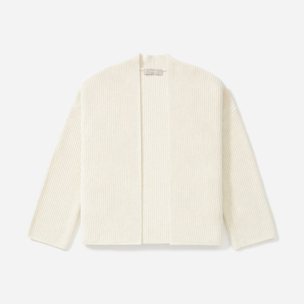 everlane twisted merino cardigan