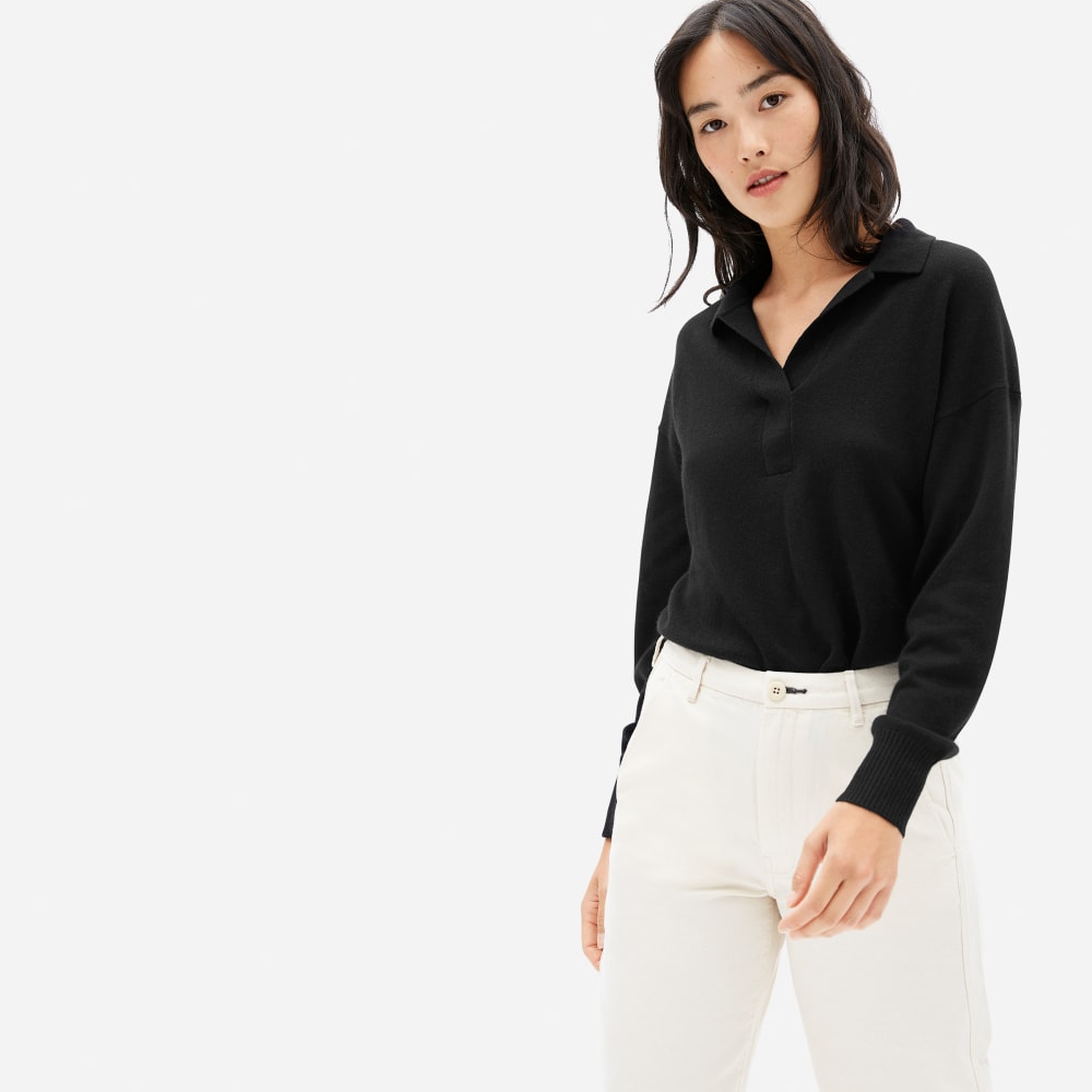 everlane cashmere polo