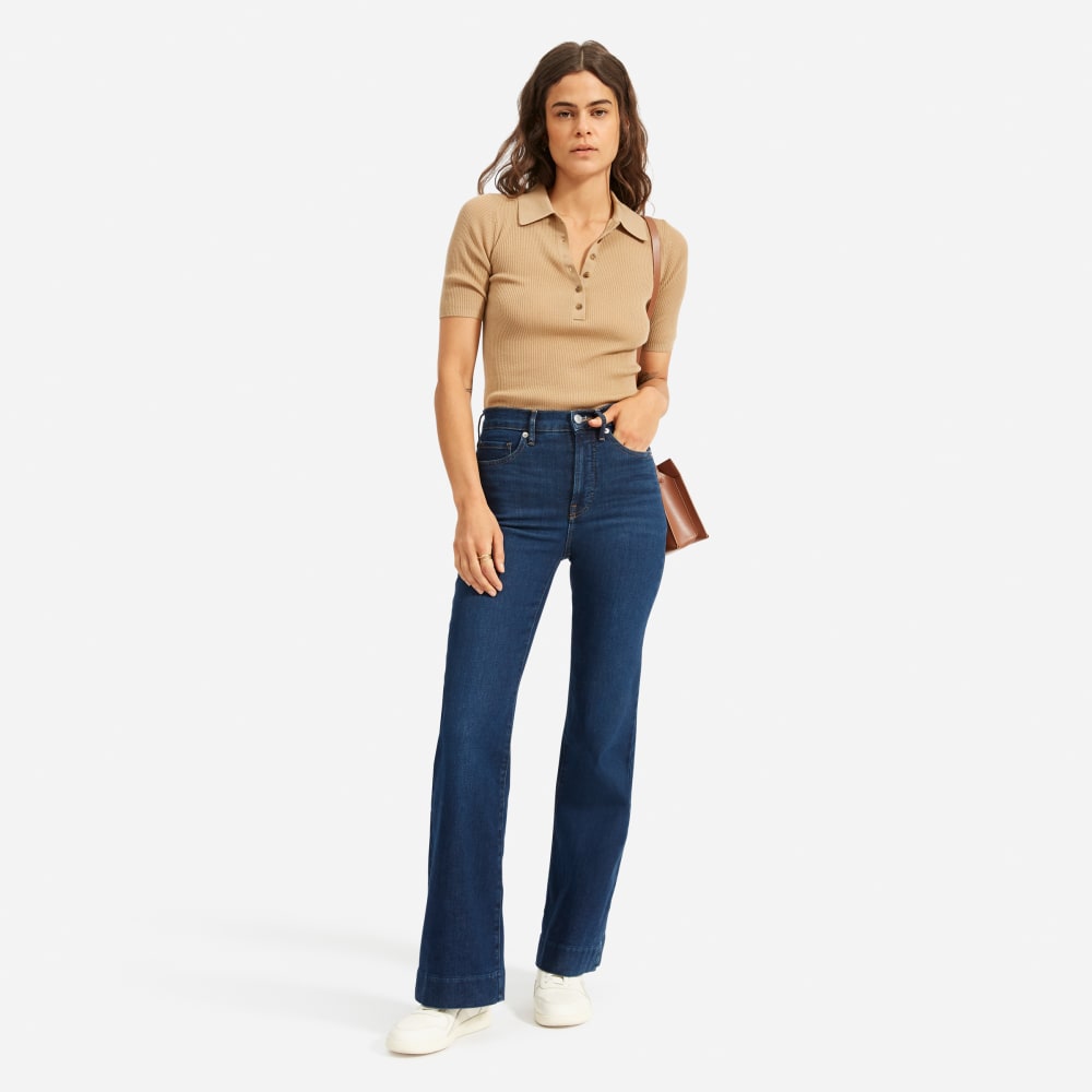 modern bell bottom jeans