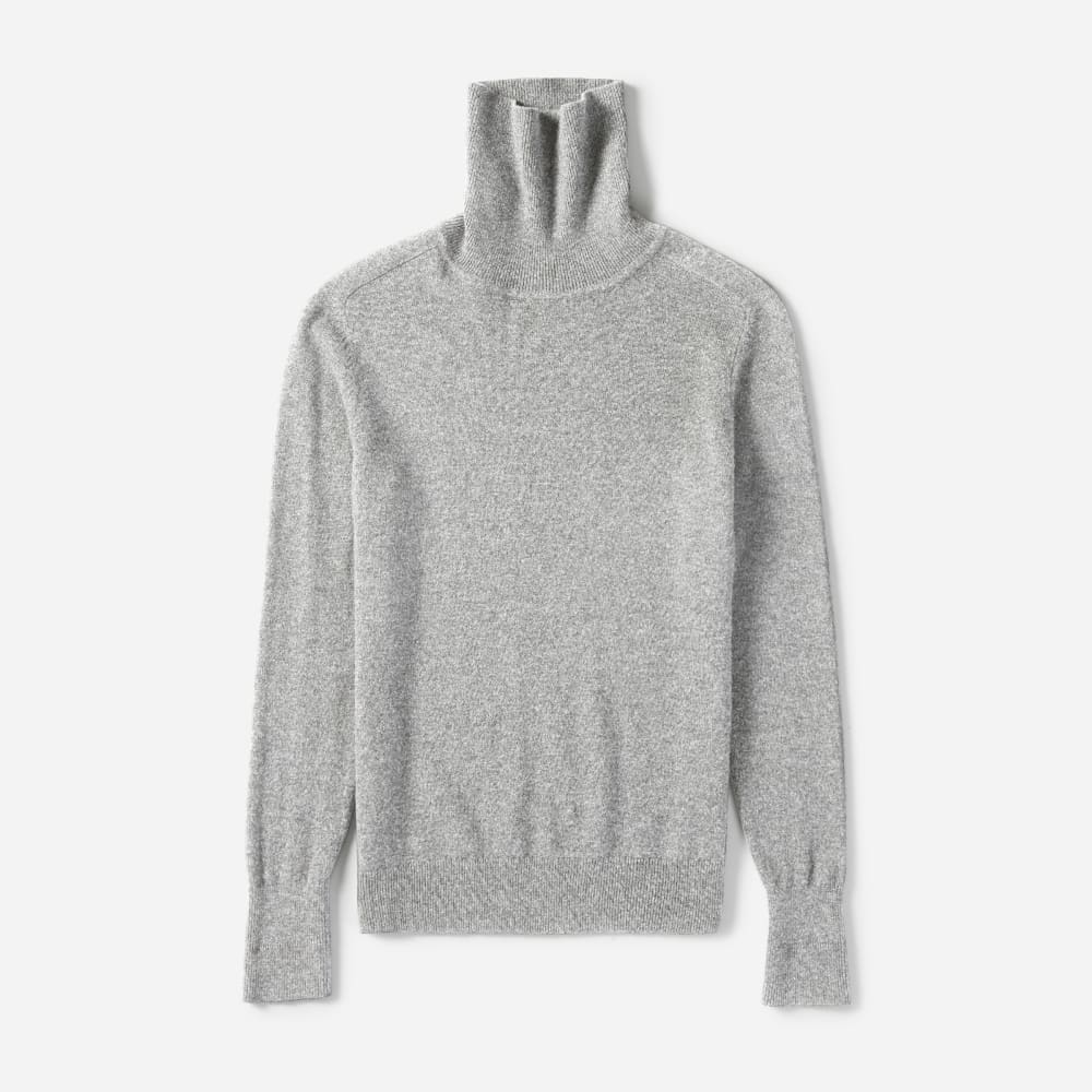 heather gray turtleneck
