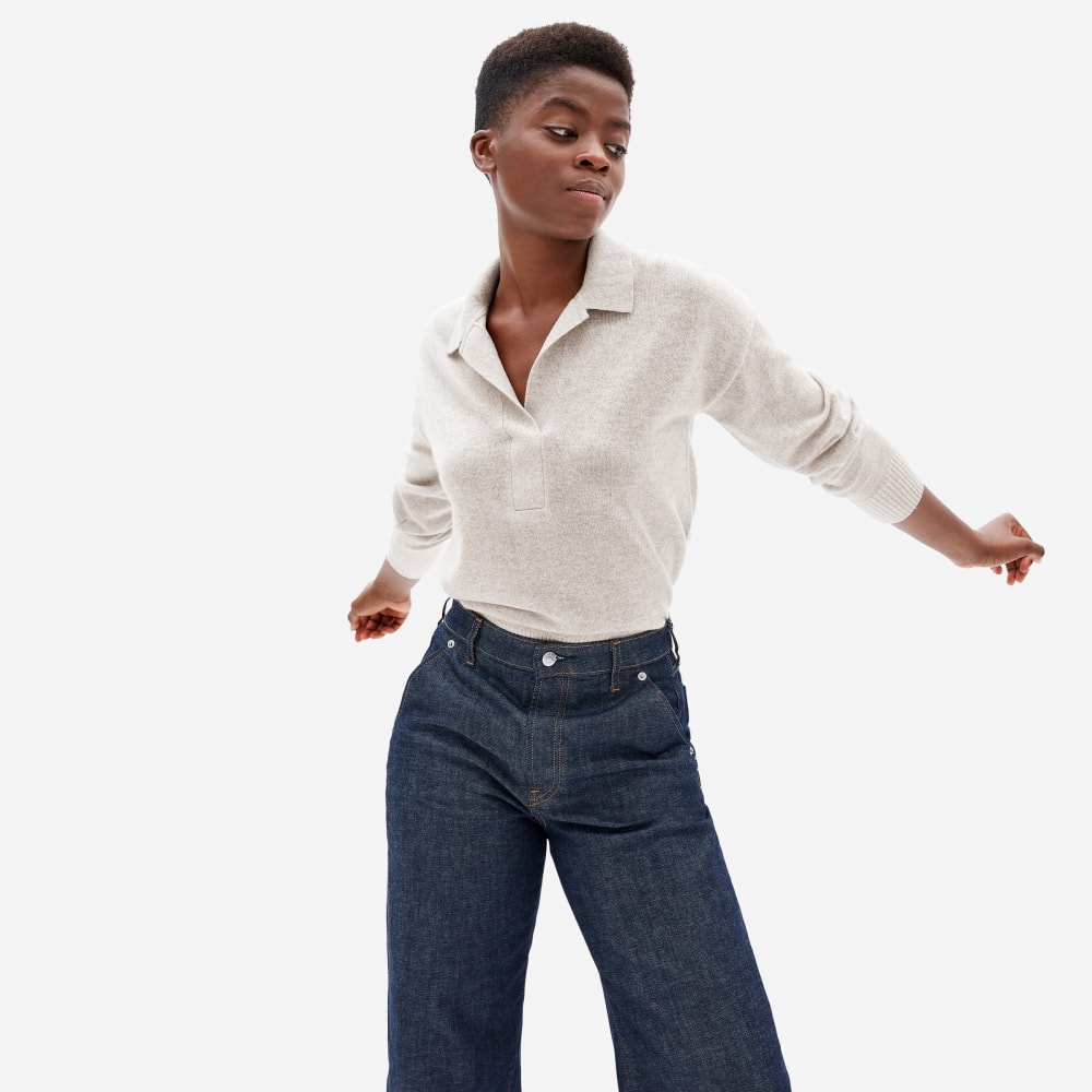 everlane cashmere polo