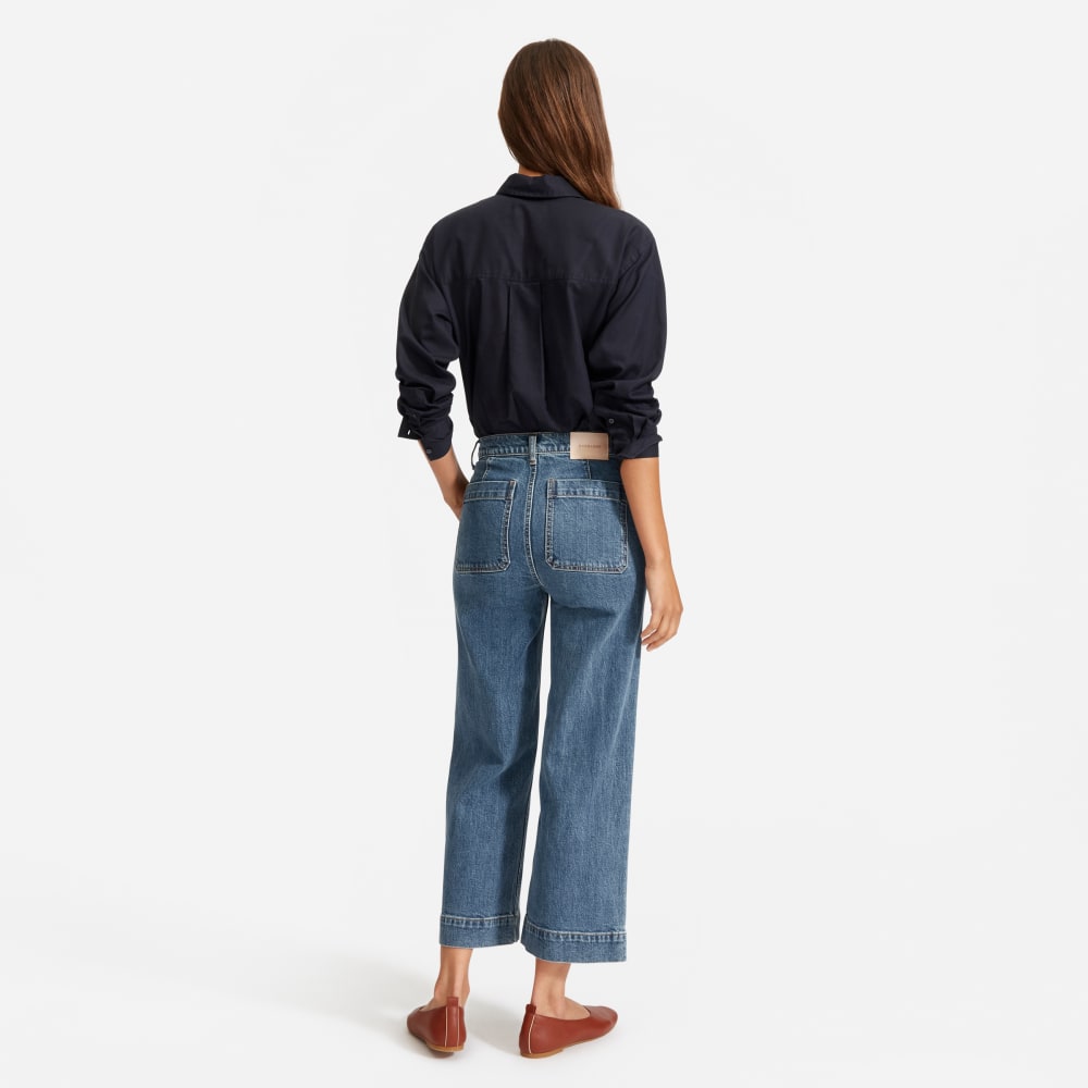 everlane wide leg denim
